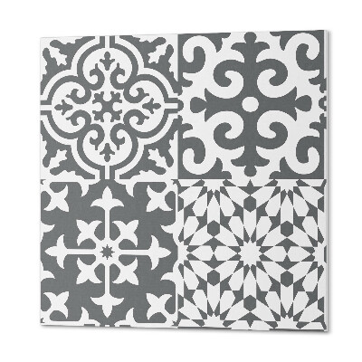 Vinyl tiles Decorative motifs on tiles