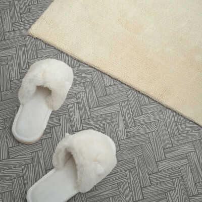 Self adhesive vinyl floor tiles Wooden weave pattern