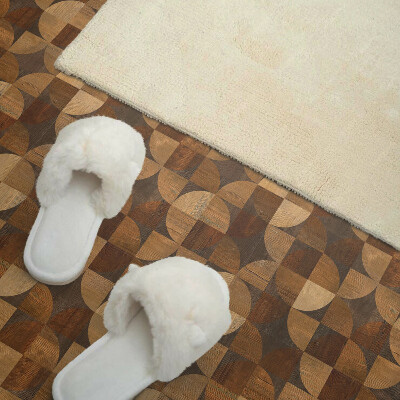 Vinyl tiles Geometry in the shape of natural wood
