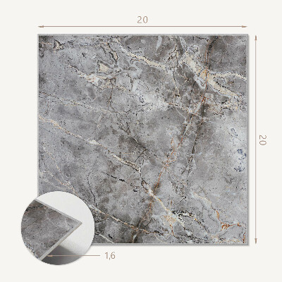 Self adhesive vinyl floor tiles Stone structure motif
