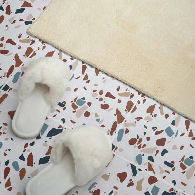 Self adhesive vinyl floor tiles Abstract mosaic composition