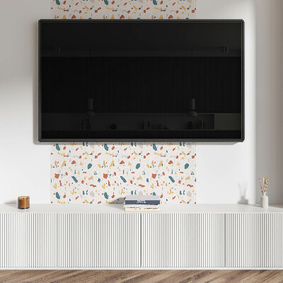 Vinyl tiles Geometric pattern with artistic shapes