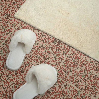 Self adhesive vinyl floor tiles Abstracts in shades of stones