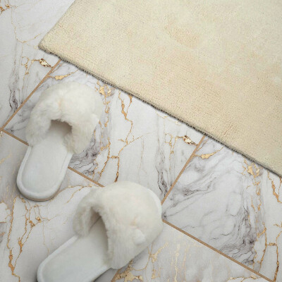 Vinyl tiles Stylish marble with delicate veins