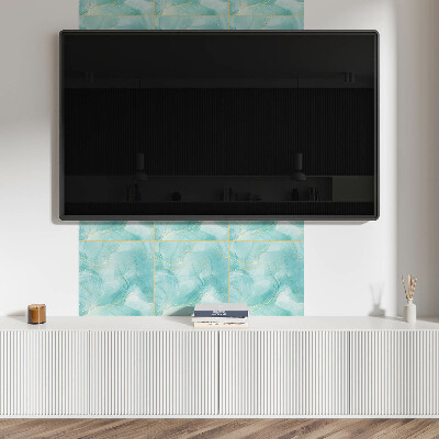 Self adhesive vinyl floor tiles A dynamic pattern in an abstract style