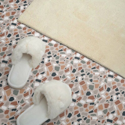 Self adhesive vinyl floor tiles Stone-style pattern