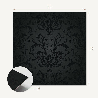 Self adhesive vinyl floor tiles An exquisite floral pattern