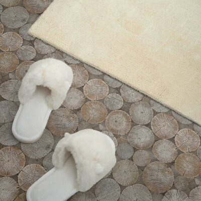 Self adhesive vinyl floor tiles Wood grain pattern in an elegant version