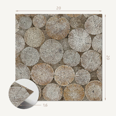 Self adhesive vinyl floor tiles Wood grain pattern in an elegant version