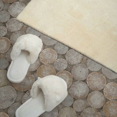 Self adhesive vinyl floor tiles Wood grain pattern in an elegant version