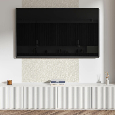 Pvc wall panels Floral wavy leaves