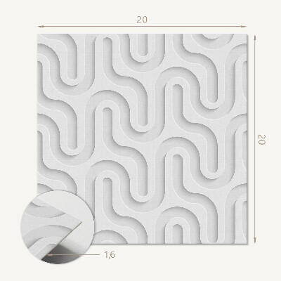 Vinyl tiles 3D Waves
