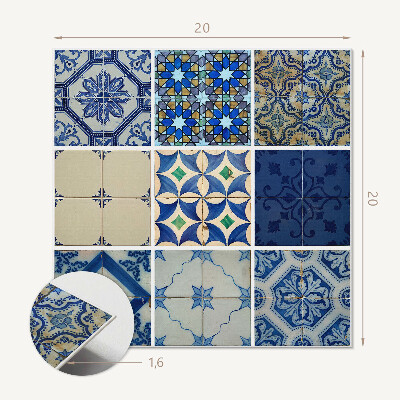 Pvc wall panels Ceramic tile motifs
