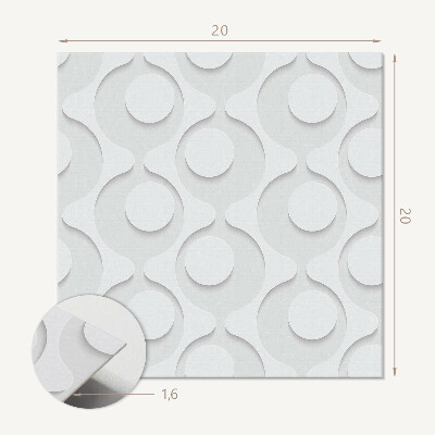 Vinyl tiles Pattern with circles in an abstract form