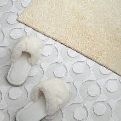 Vinyl tiles Pattern with circles in an abstract form