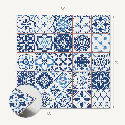 Vinyl tiles Geometric style tile patterns