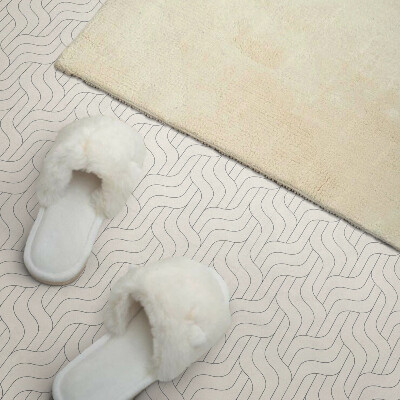 Self adhesive vinyl floor tiles Waves in modern