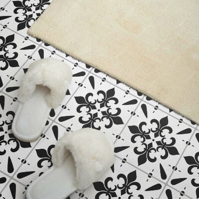 Vinyl tiles Floral patterns on a delicate background