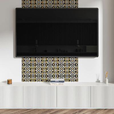 Self adhesive vinyl floor tiles Geometric style motifs