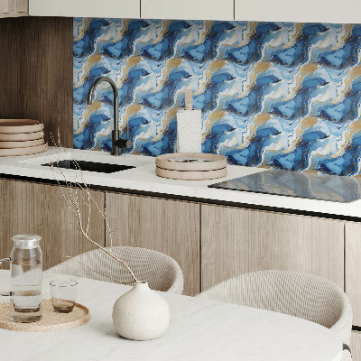 Self adhesive vinyl floor tiles Abstract wave and spot patterns