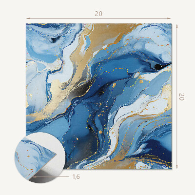 Self adhesive vinyl floor tiles Abstract wave and spot patterns