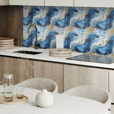 Self adhesive vinyl floor tiles Abstract wave and spot patterns