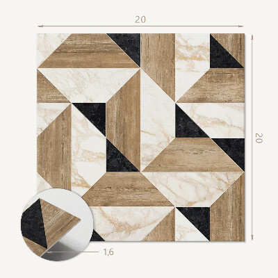 Pvc wall panels Geometric pattern on tiles