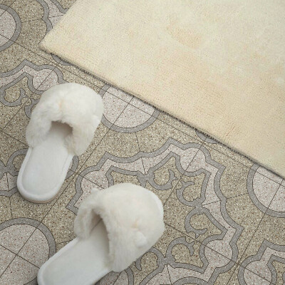 Self adhesive vinyl floor tiles Ornamental mosaic in the style