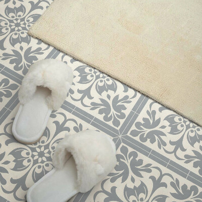 Pvc wall panels Floral pattern on tiles