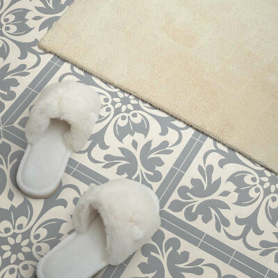 Pvc wall panels Floral pattern on tiles