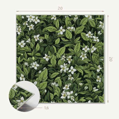 Vinyl tiles Floral pattern with flowers