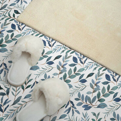 Vinyl tiles Background with a leaf pattern