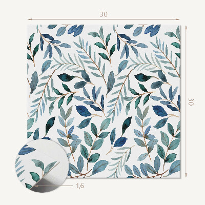 Vinyl tiles Background with a leaf pattern