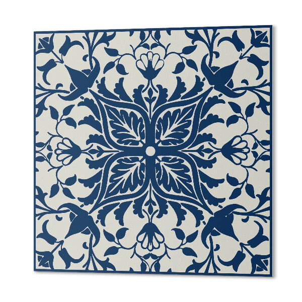 Self adhesive vinyl floor tiles Plant motif with leaves