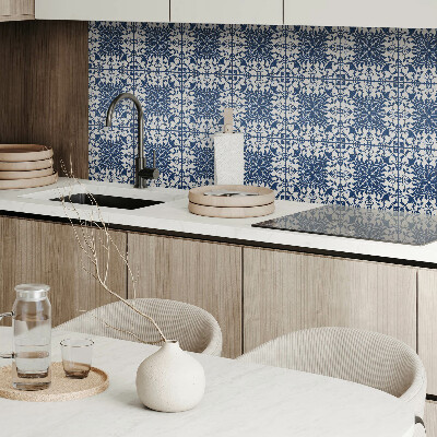 Self adhesive vinyl floor tiles Plant motif with leaves