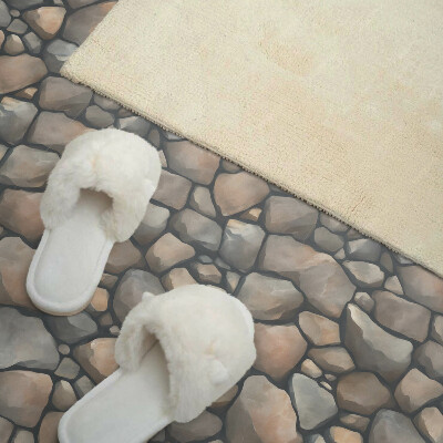 Self adhesive vinyl floor tiles Pattern of rock structures