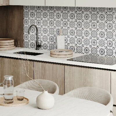 Vinyl tiles Square geometric motifs