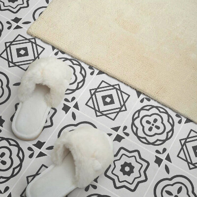 Vinyl tiles Square geometric motifs