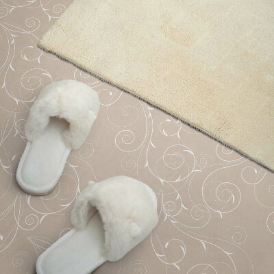 Pvc wall panels Fine spirals with a leaf motif