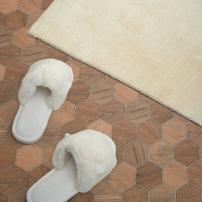 Vinyl tiles Hexagonal tile motif