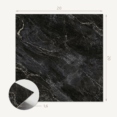 Self adhesive vinyl floor tiles Stylish marble with delicate veins