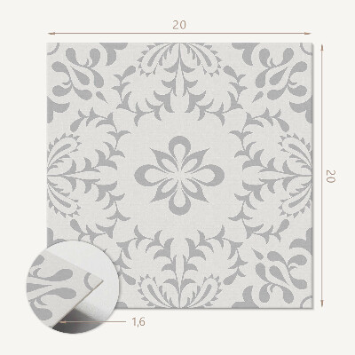 Vinyl tiles A plant motif with subtle accents