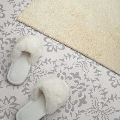 Vinyl tiles A plant motif with subtle accents