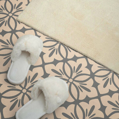 Self adhesive vinyl floor tiles Floral pattern with intricate details