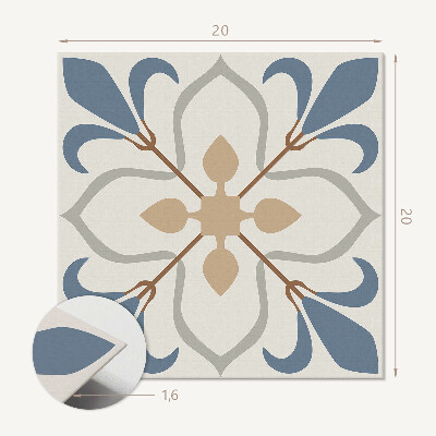 Pvc wall panels Flower and leaf pattern