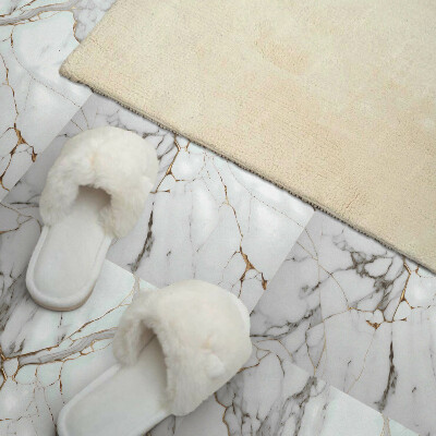 Self adhesive vinyl floor tiles A subtle marble pattern in an elegant version