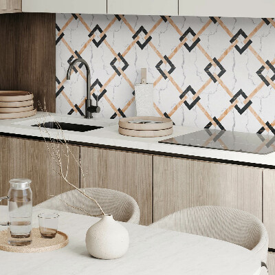 Vinyl tiles Stylish marble patterns in geometric forms