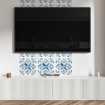 Pvc wall panels Flower pattern on tiles