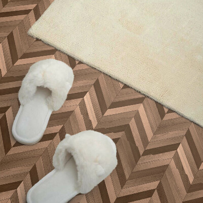 Vinyl tiles Wood-inspired herringbone pattern