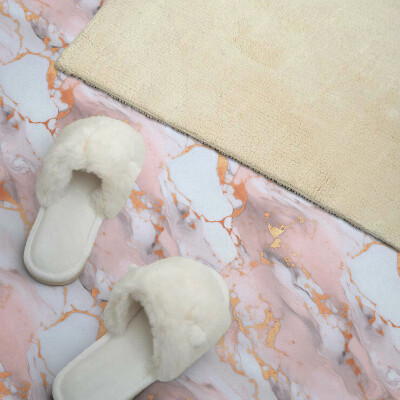 Pvc wall panels Marble-style accents